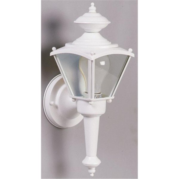 Brightbomb 66984 13 in. High White Outdoor Wall Lantern Fixture BR2516123